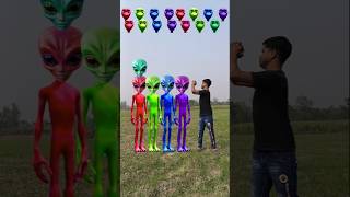 red green blue amp purple alien dancing and deepu sakha Correct headmatching gameMagical video funy [upl. by Cecelia]