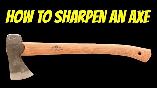 How To Sharpen An Axe Professional Homeowner shorts [upl. by Nauwaj864]