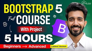 Bootstrap 5 Full Course for Beginners Website Project Included  Learn Bootstrap in 5 Hours 2024 [upl. by Sill]