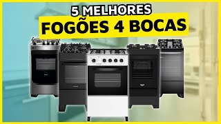 5 MELHORES FOGÕES de 4 BOCAS de 2024 Tem Fogão 4 Bocas de Piso com Mesa de Vidro e Mesa de Inox [upl. by Namia]