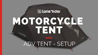 ADV Tent  The Motorcycle Tent  Setup [upl. by Nnave]