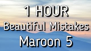 Maroon 5  Beautiful Mistakes LyricsLyric Video ft Megan Thee Stallion 🎵1 Hour [upl. by Idid]