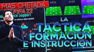 LA MEJOR FORMACION TACTICAS e INSTRUCCIONES para GANAR en FIFA 22  ULTIMATE TEAM [upl. by Rim484]