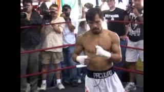 Manny Pacquiao Workout in his prime  esnews boxing [upl. by Nylrahs421]