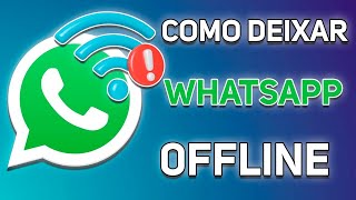 Como Deixar “WHATSAPP OFFLINE”🔥IPhone e Android [upl. by Kcirdneked298]