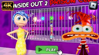 NEW INSIDE OUT 2 PRISON RUN 4K Roblox ScaryObby GAMEPLAY WALKTHROUGH [upl. by Fonville]