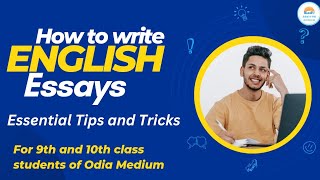 How to write essay in english subject for annual Board exam of 9th amp 10th Class [upl. by Dnomaid]