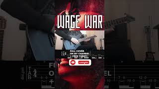 WAGE WAR  Circle The Drain Guitar Cover  TAB shorts [upl. by Kerby]