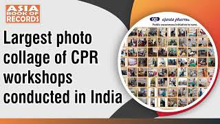 Largest photo collage of CPR workshops conducted in India [upl. by Llien]