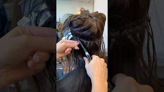 HOW TO MOVE UP SEW IN EXTENSIONS wefthair haireducation hairtutorial weft bellamihair [upl. by Nillor]