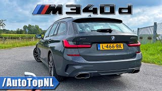 BMW 3 Series G21 M340d xDrive  REVIEW on Autobahn by AutoTopNL [upl. by Roti663]