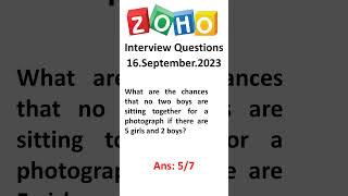 Zoho Interview questions for software developer 2023  exam question paper freshers and experienced [upl. by Isyed]