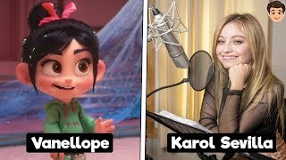 ¿Quienes Son Las Voces Detrás De Los Personajes De WIFI RALPH DISNEY [upl. by Annayehc518]