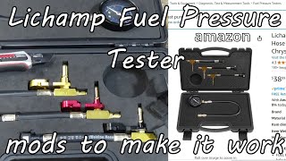 Lichamp  BETOOLL fuel pressure test kit Amazon Compatible Honda Ford CFI EFI GM Chrysler MPFI [upl. by Graybill]