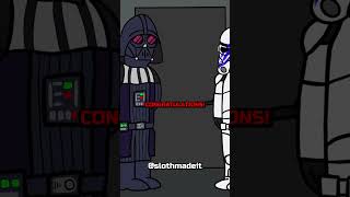 Darth Vaders Epic Surprise Backfires darthvader meme starwars starwarsanimation animation [upl. by Enej153]