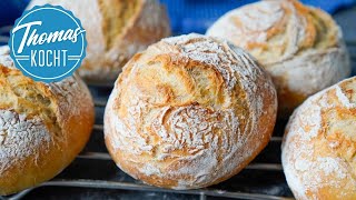 Leckere Brötchen backen über Nacht  Kartoffel Krusties wie vom Bäcker [upl. by Ajnek793]