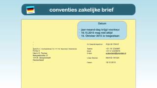 Duits schrijven 5 de zakelijke brief [upl. by Stan359]