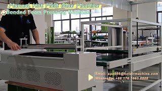 Manual Hot Melt Glue Machine  Foam Pressing Machine for EPE XPE EVA [upl. by Niatsirt]