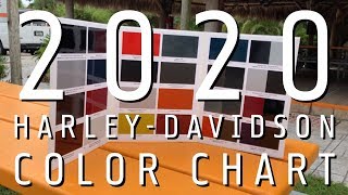 2020 HARLEYDAVIDSON MODEL COLOR CHART [upl. by Llehctim75]