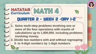 Matatag Math 4 Quarter 2 Week 2 Day 12 [upl. by Kirtap]