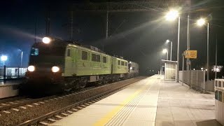 nocny przelot ET41100 z zdefektowanym EU160054 do NewaguRp1 [upl. by Trofmoc]