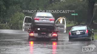 91518 Goldsboro NC  Stoney Creek Flooding  Cars Stalled amp Towed  Park Flooded [upl. by Neela]