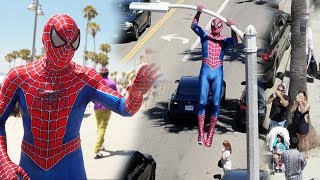 SpiderMan In Real Life Public Stunt [upl. by Santana]