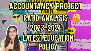 Accountancy Project on Ratio Analysis  Cash flow statement  Class12  Year 202324  MANSI SINGH [upl. by Cullen555]