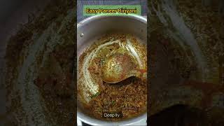 quotEasy Panneer Biriyaniquotbiriyani biriyanilove panneer panneertikka cook cooking instagood [upl. by Triny]