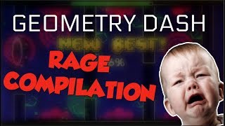 FUNNIEST RAGES IN GEOMETRY DASH 2 razing717 montage [upl. by Thun293]