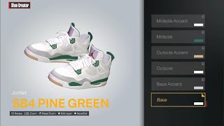 NBA 2k24 Nike sb pine green air jordan 4 [upl. by Haig]