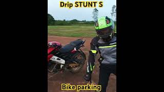 drip Stunts 😱 💥 😈 bike parking Swiss pack Stunt By Pulsar 160 NS  Pulsar 220Stunt Bike NS [upl. by Marjy]