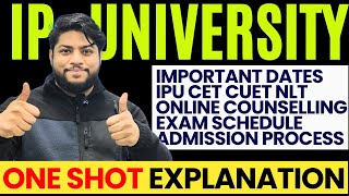 IP University New Admission Process 2024🔥Important dates Counselling Process IPU CET CUET NLT🔥 [upl. by Aneleh]