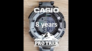 CASIO PROTREK after 8 years of usage [upl. by Onoitna]