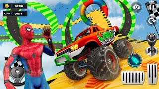 GT Impossible Monster Truck Racing 2024  Mega Ramp Car Stunt Master Simulator  Android GamePlay [upl. by Pawsner505]