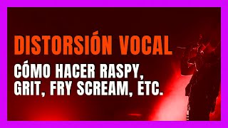 💪 DISTORSIÓN vocal distorsiones y efectos vocales sin dañar la voz  Clases de canto 13 [upl. by Aiyt]