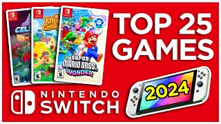 Top 25 BEST Nintendo Switch Games in 2024 [upl. by Gnilhsa847]