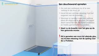 Douchewand op maat inmeten  Glashandelonlinecom [upl. by Sellig]