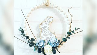 DIY Easter wreath  Osterkranz basteln [upl. by Scharff]