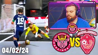 PORCINOS FC vs ANIQUILADORES  DOMINGO DE QUEDARSE EN CASA Y DISFRUTAR [upl. by Bunder887]