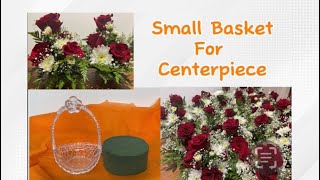 How to make a centerpiece using a small basket [upl. by Jammin417]