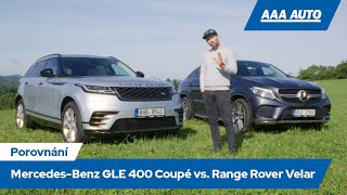 Porovnání  MercedesBenz GLE 400 Coupé vs Range Rover Velar [upl. by Niai]