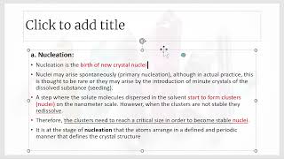 Mechanism of Crystallization [upl. by Eeladnerb]