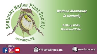 2021 Kentucky Botanical Symposium Wetland Monitoring in Kentucky by Brittany White [upl. by Quiteria907]