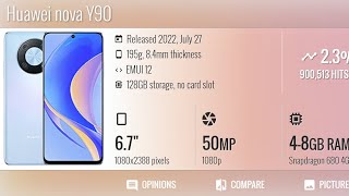 Huawei Nova Y90 Full Review  Best Low budget Phone  Huawei Nova Y90 Price In India 2024 [upl. by Grigson]