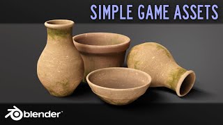 Making Simple Game Assets  Easy  Blender 28 [upl. by Sirmons297]