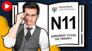 LTB Ontario  How to serve an N11 Form Ontario Mutual Agreement to End Tenancy [upl. by Fesuoy]