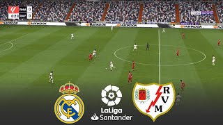 Real Madrid vs Rayo Vallecano  La Liga 20232024  Realistic Simulation Gameplay [upl. by Aitselec]