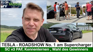 1 ELON TV  TESLA Roadshow Kennenlernen Gespräche Testfahrten Wahl des Gewinners Tesla Model Q2 [upl. by Hoashis]