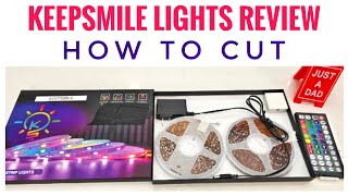 Keepsmile 100ft Led Light Review amp How To Set up amp Cut  Turn Demo [upl. by Uzial608]